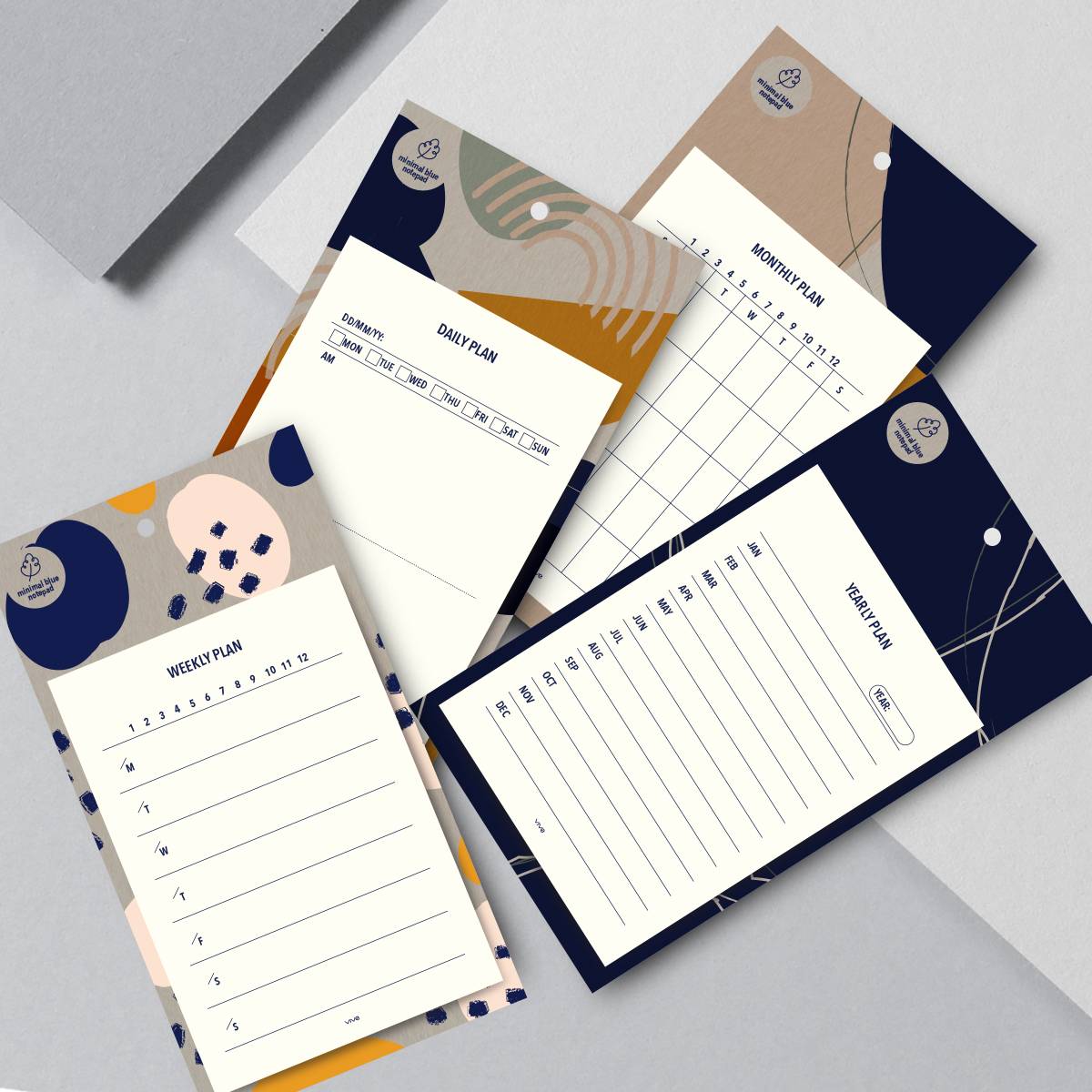 VIVE | Minimalist Blue Notepad