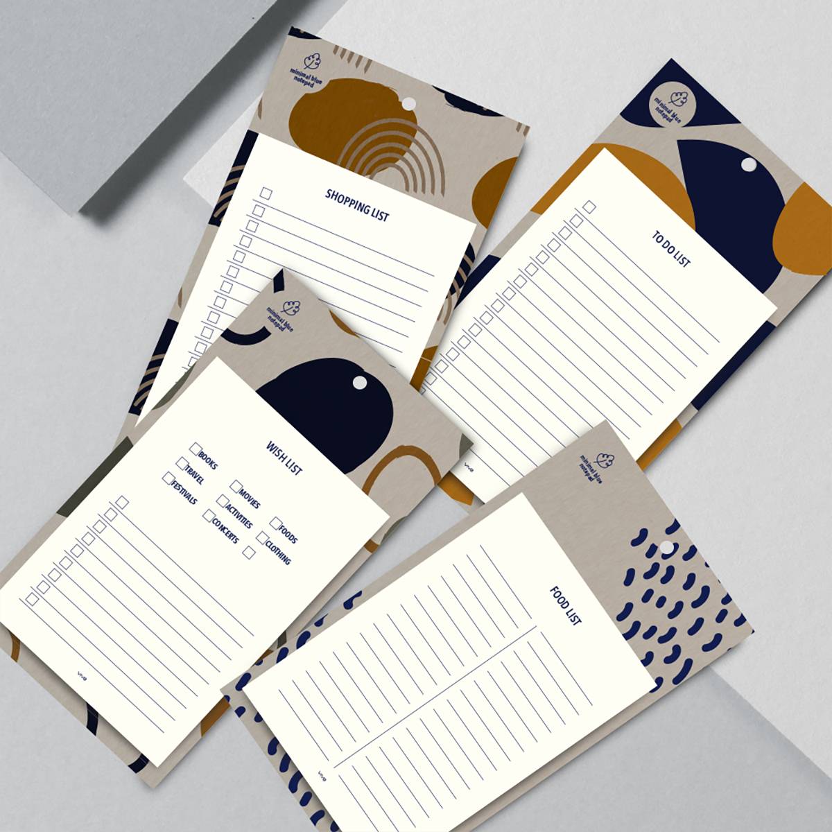 VIVE | Minimalist Blue Notepad
